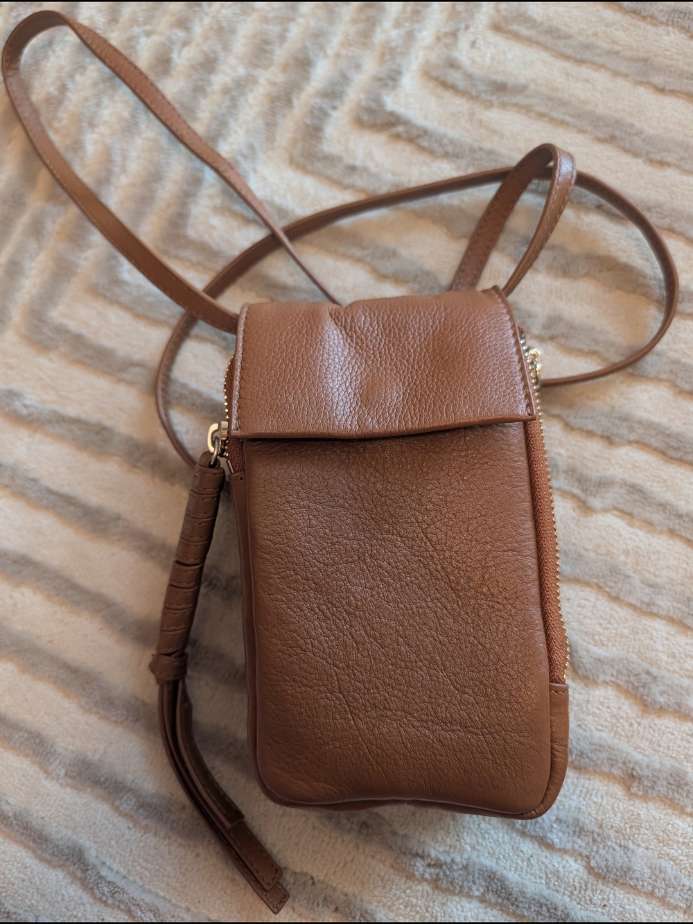 Vince Camuto Brown Crossbody Phone Bag